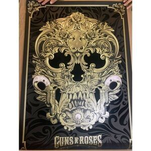 Guns N' Roses Anthony Petrie Flocked BNG Art Print 24 x 36 rock Limited NEW